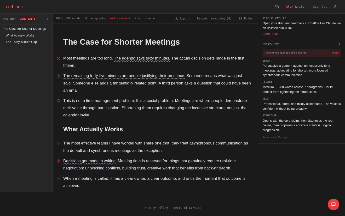 RedPen screenshot